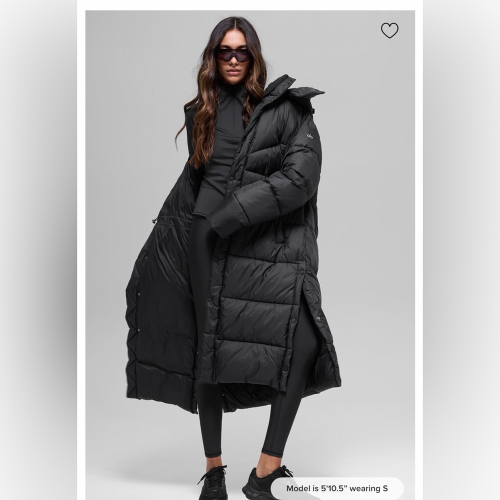 ALO Gold Rush Puffer Trench - Black